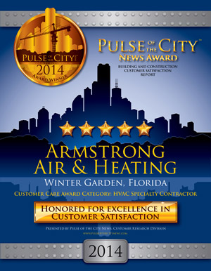 Pulse of the City News 2014 Award Winner, Armstrong Air & Heating