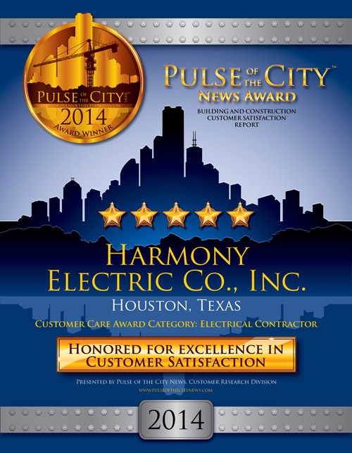 Pulse of the City News 2014 Award Winner, Harmony Electric Co.