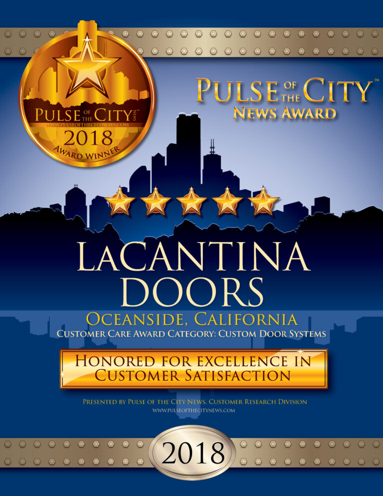 Pulse of the City News 2018 Award Winner, LaCantina Doors